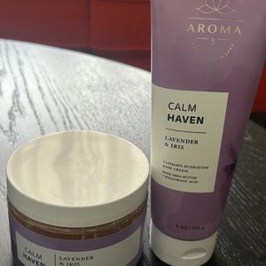 Lavender & Iris Calm Haven - Body Cream and Body Scrub - Bath & Body Works